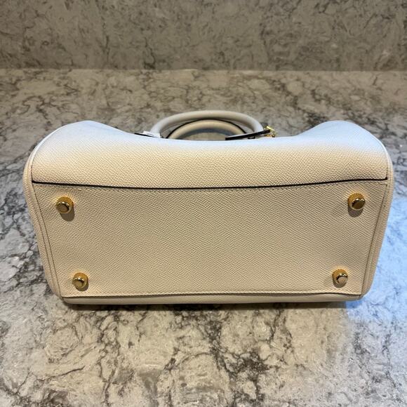 COACH Rowan Satchel Handbag Cream - Picture 5 of 13
